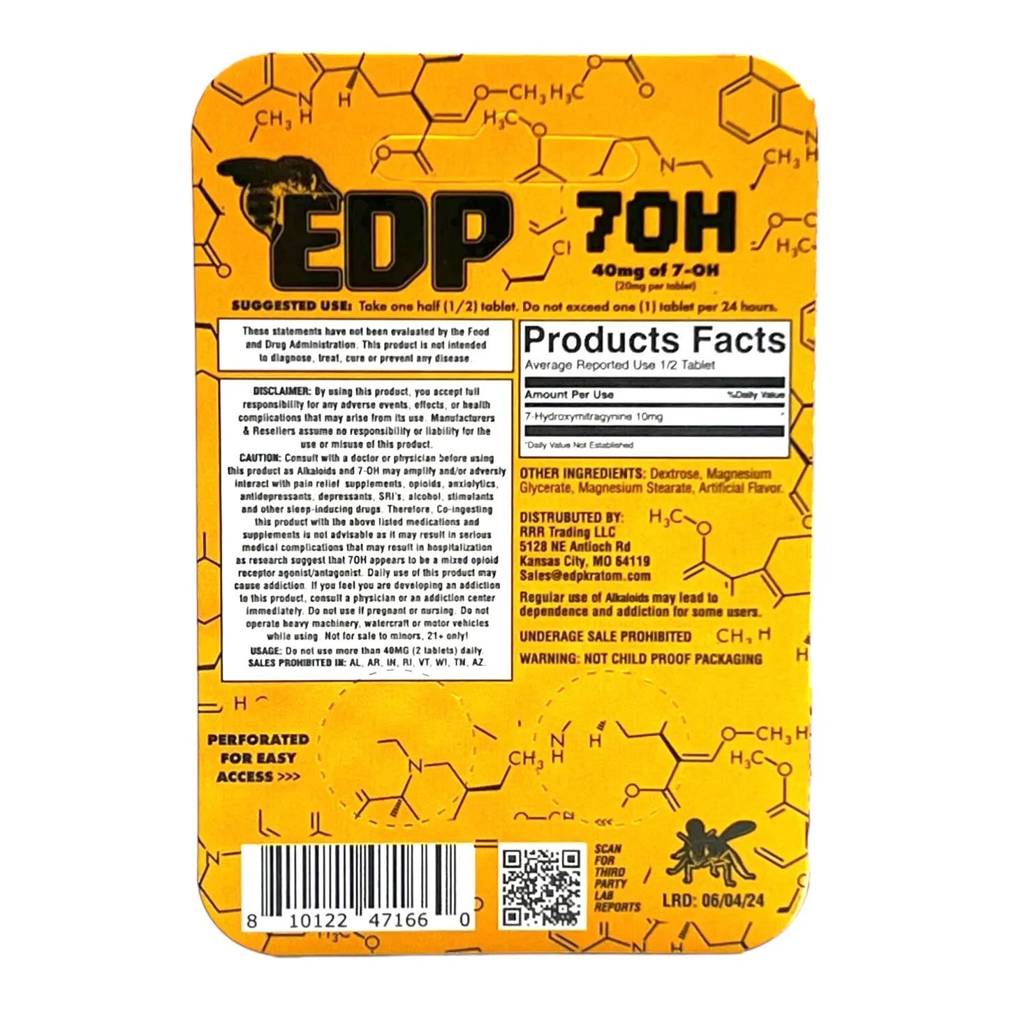EDP 7-OH Kratom Tablets